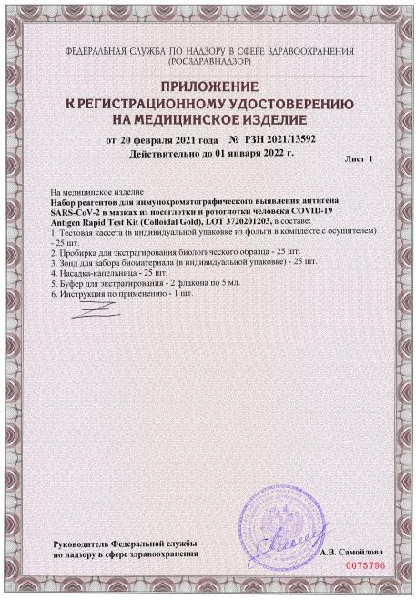  COVID-19 Certificados de Rusia 2